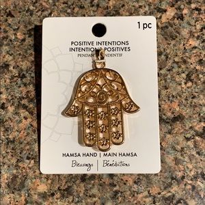 Hamsa hand pendant